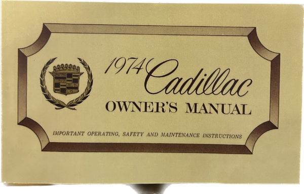 Cadillac 1974 Ägarhandbok