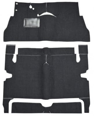 Golvmatta komplett Deville 2D Coupe "cutpile red"