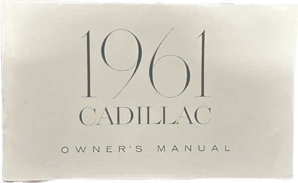 Cadillac 1961 Ägarhandbok
